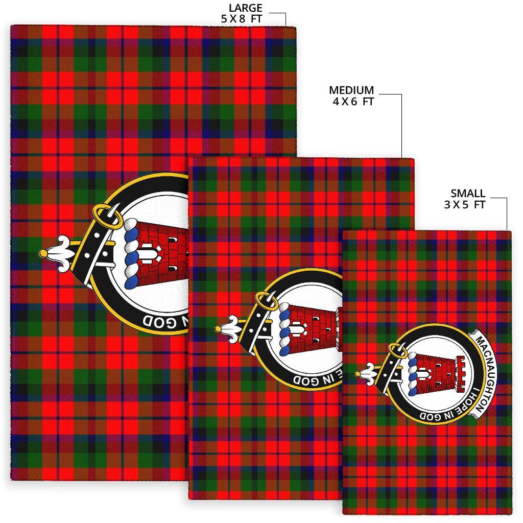 MacNaughton Modern Tartan Crest Area Rug