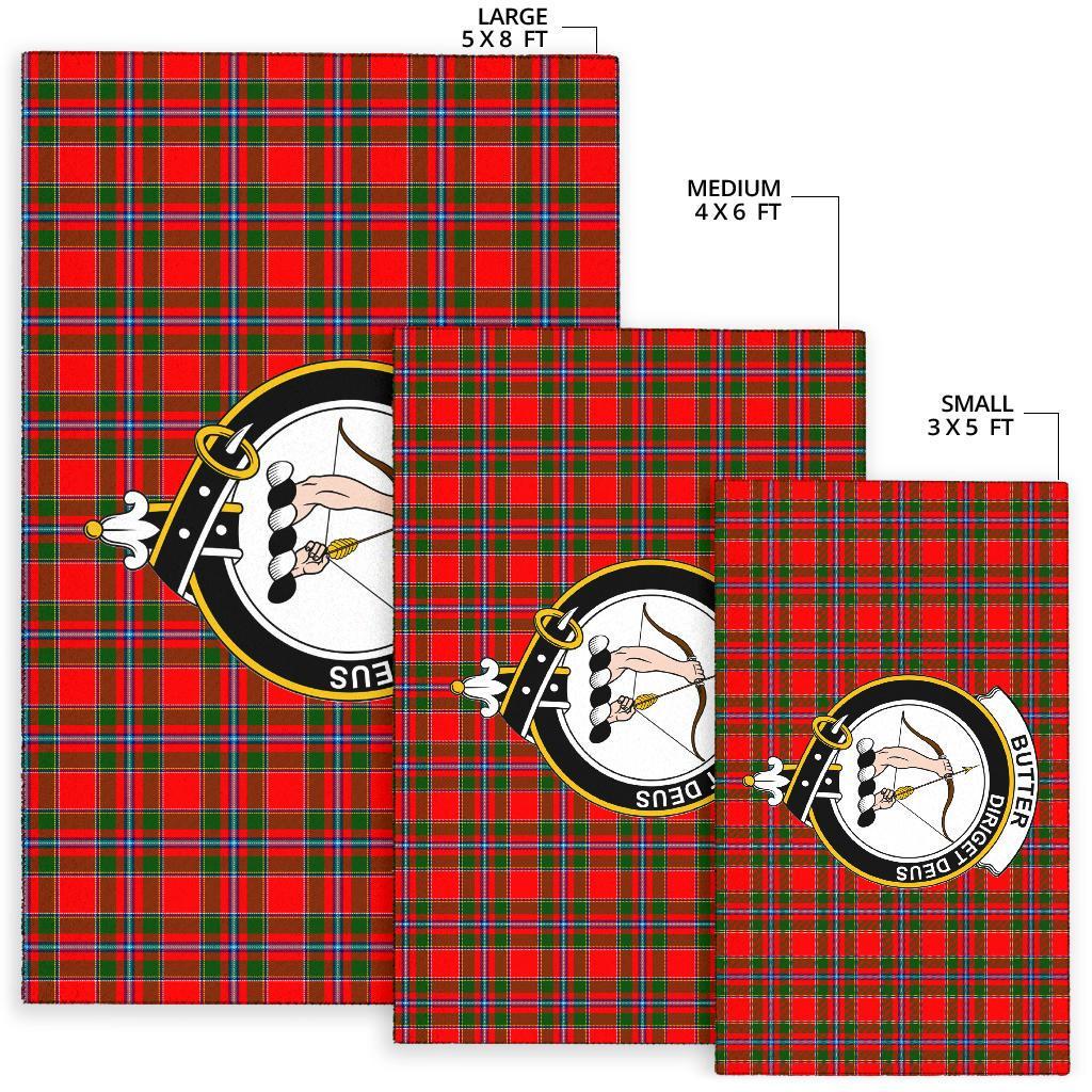 Butter Tartan Crest Area Rug