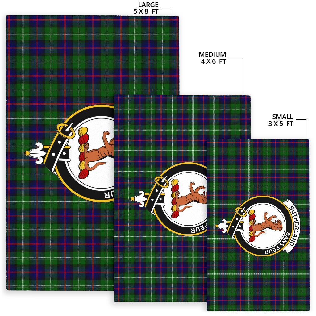 Sutherland Tartan Crest Area Rug