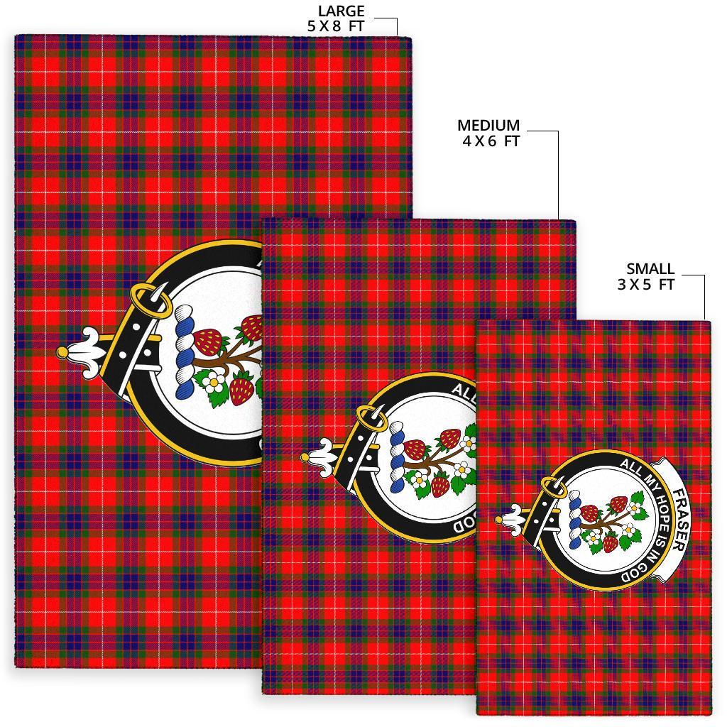 Fraser Tartan Crest Area Rug