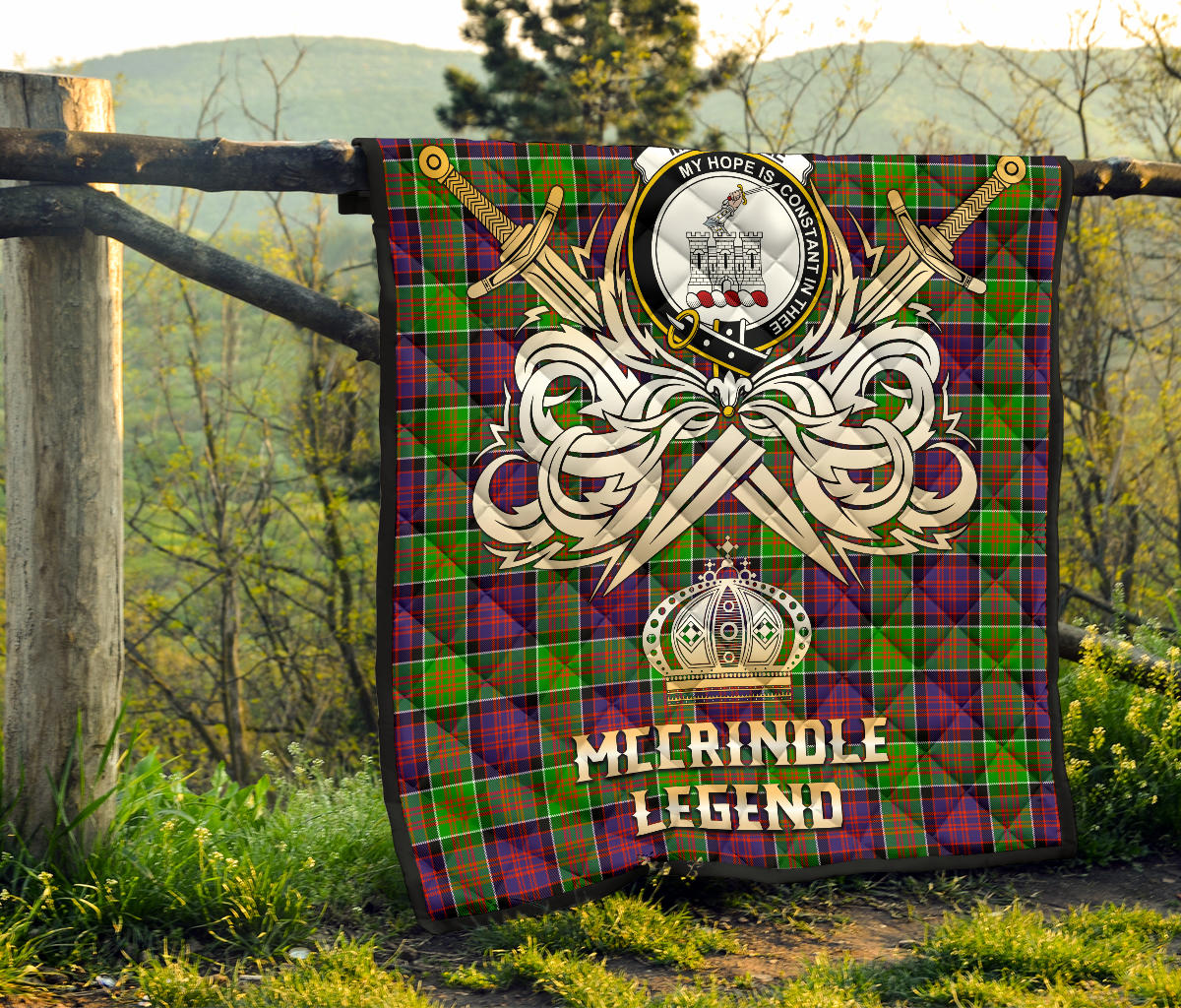 McCrindle Tartan Crest Legend Gold Royal Premium Quilt SP