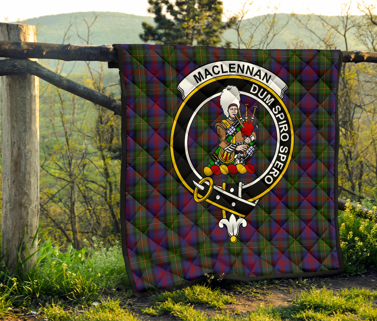 MacLennan Tartan Crest Quilt - SP