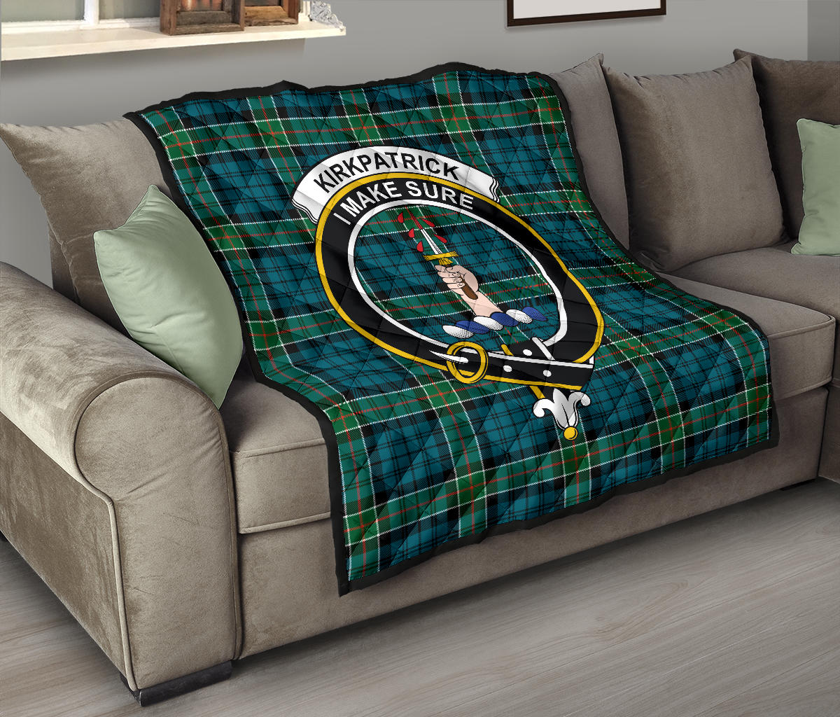 Kirkpatrick Tartan Crest Quilt - SP