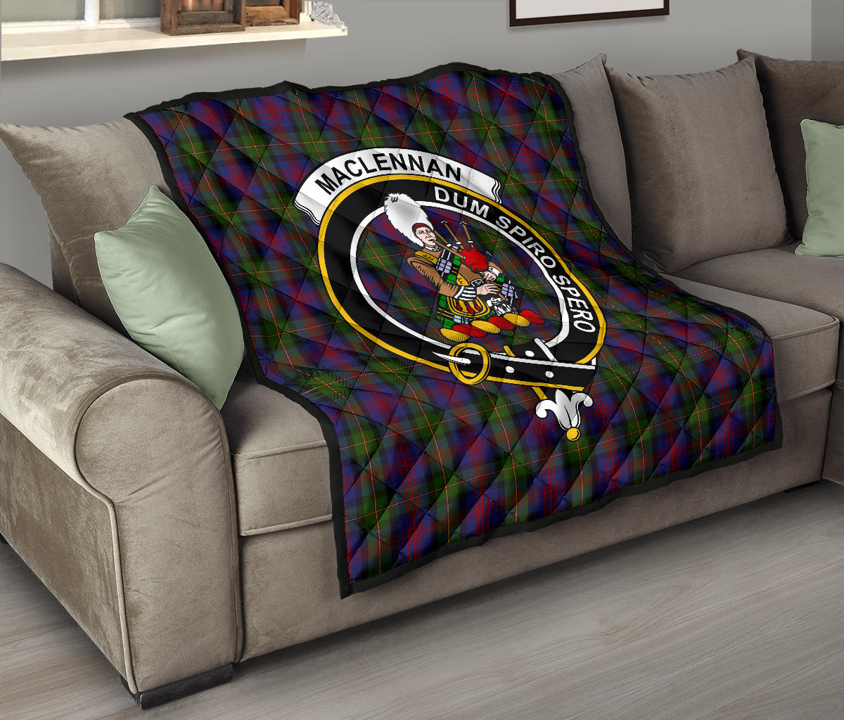 MacLennan Tartan Crest Quilt - SP