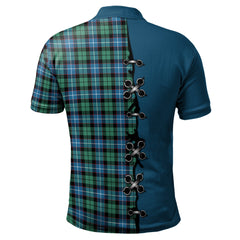 Galbraith Ancient Tartan Polo Shirt - Lion Rampant And Celtic Thistle Style