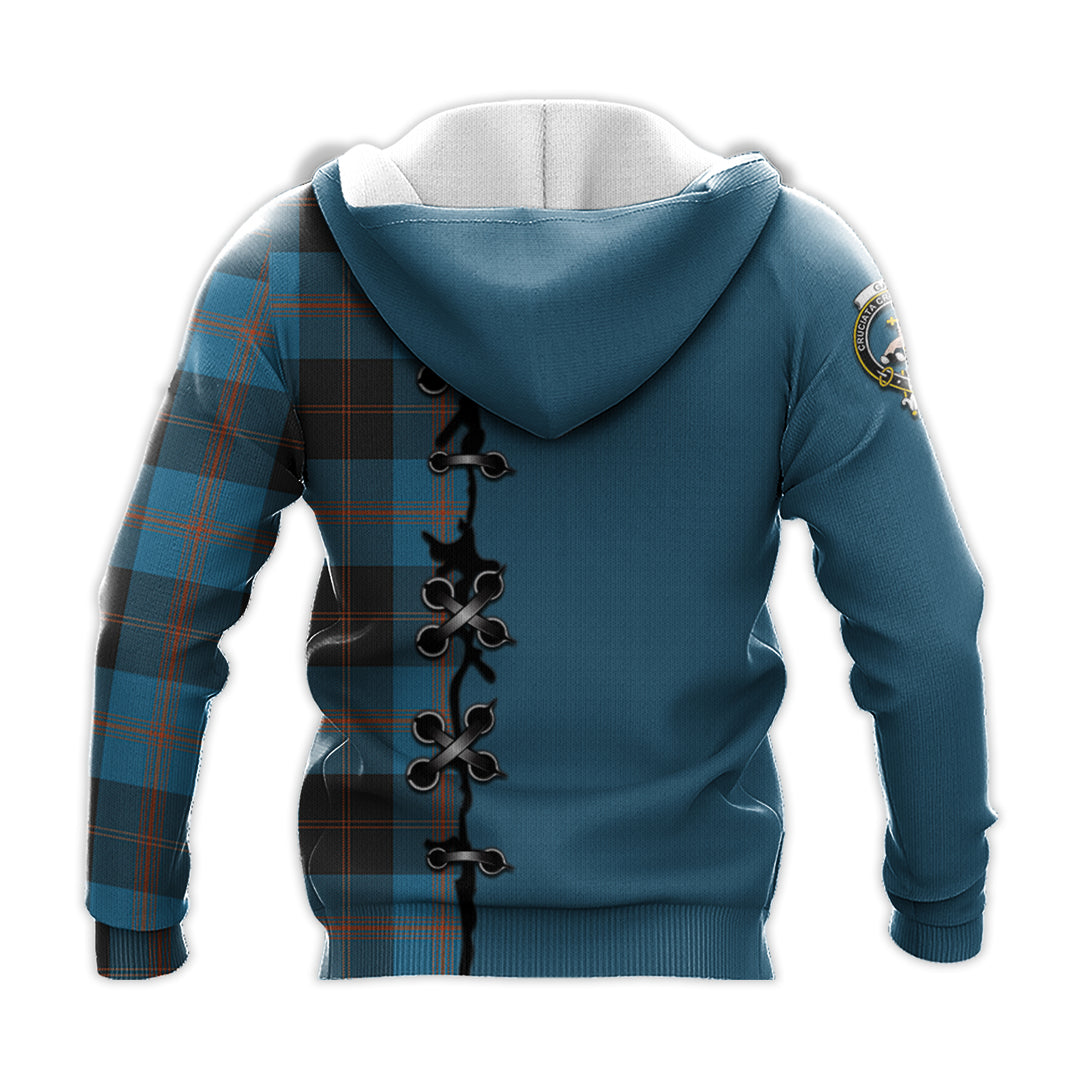 Garden Tartan Hoodie - Lion Rampant And Celtic Thistle Style