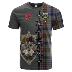 Gayre Hunting Tartan T-shirt - Lion Rampant And Celtic Thistle Style