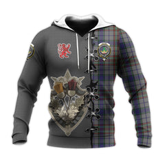 Gayre Hunting Tartan Hoodie - Lion Rampant And Celtic Thistle Style