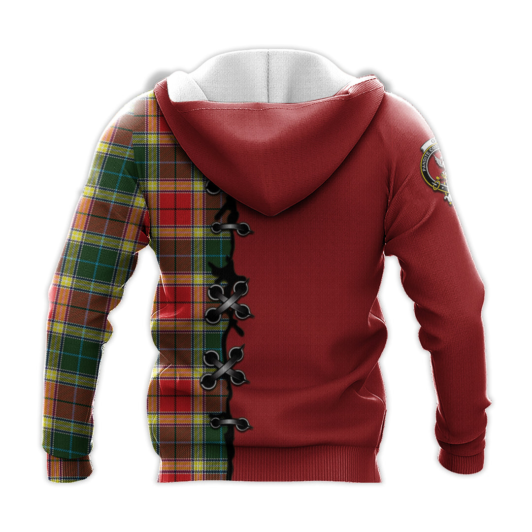 Gibsone (Gibson - Gibbs) Tartan Hoodie - Lion Rampant And Celtic Thistle Style