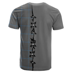 Gladstone Tartan T-shirt - Lion Rampant And Celtic Thistle Style