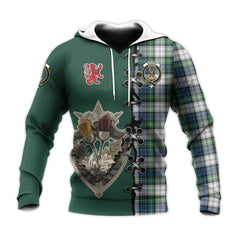 Gordon Dress Ancient Tartan Hoodie - Lion Rampant And Celtic Thistle Style