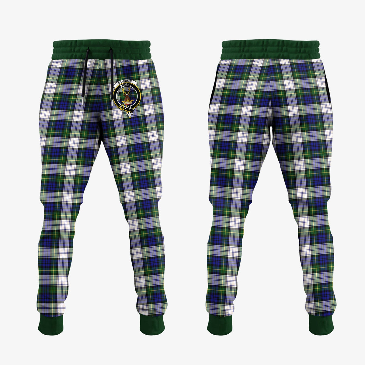 Gordon Dress Modern Tartan Crest Jogger Sweatpants