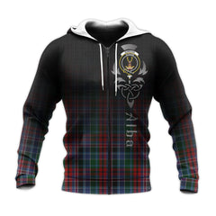 Gordon Red Tartan Hoodie - Alba Celtic Style