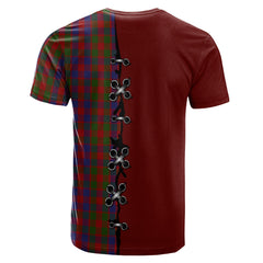 Gow Tartan T-shirt - Lion Rampant And Celtic Thistle Style