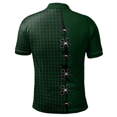 Graham Tartan Polo Shirt - Lion Rampant And Celtic Thistle Style