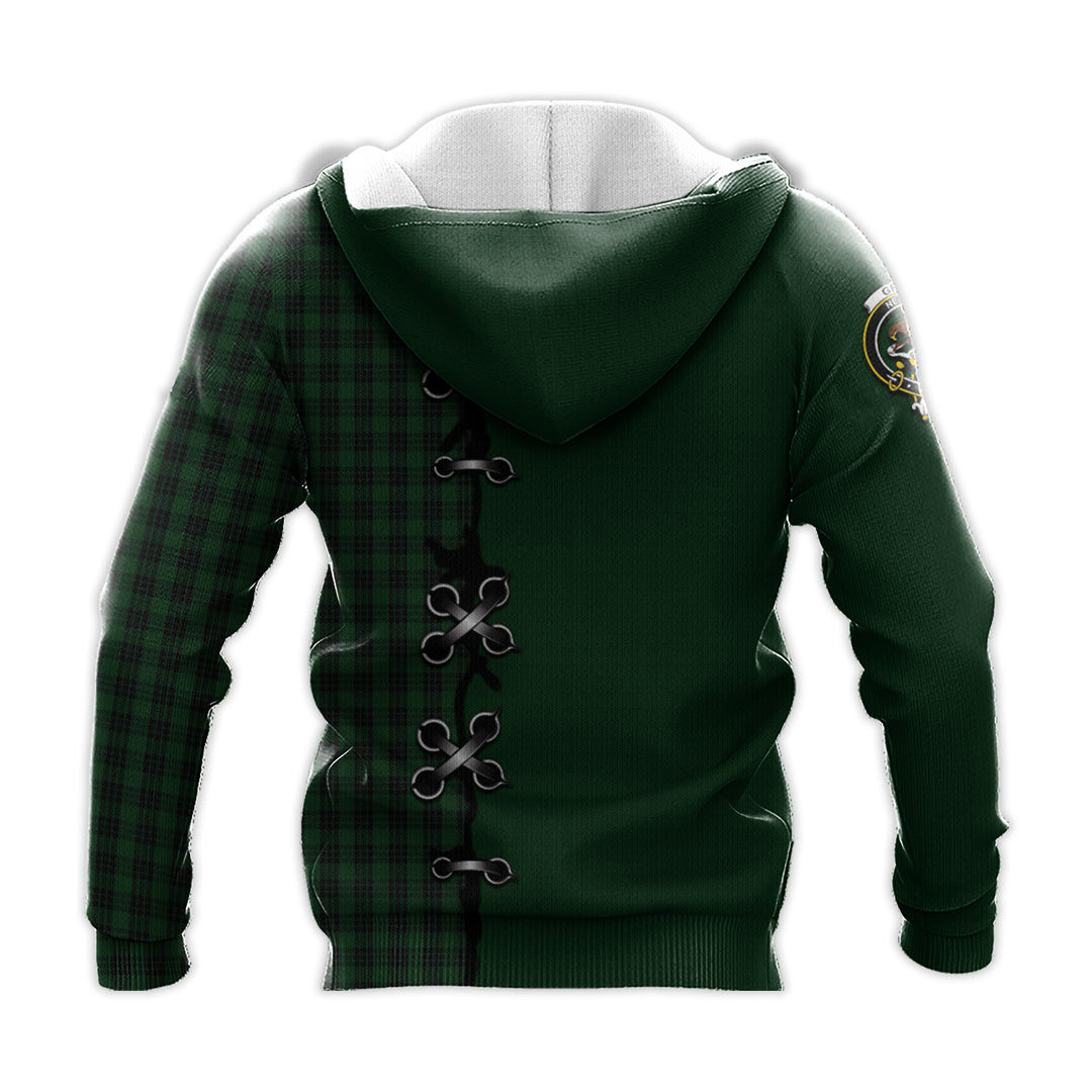 Graham Tartan Hoodie - Lion Rampant And Celtic Thistle Style