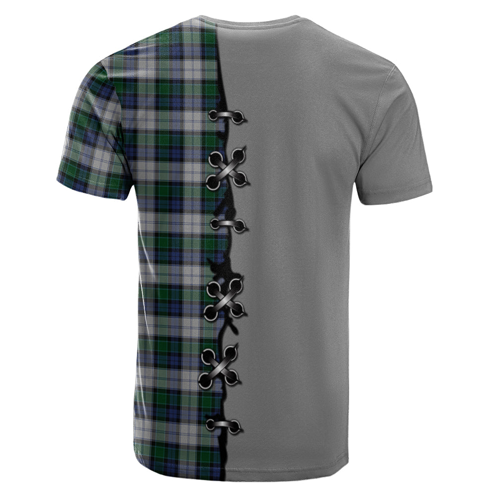 Graham Dress Tartan T-shirt - Lion Rampant And Celtic Thistle Style