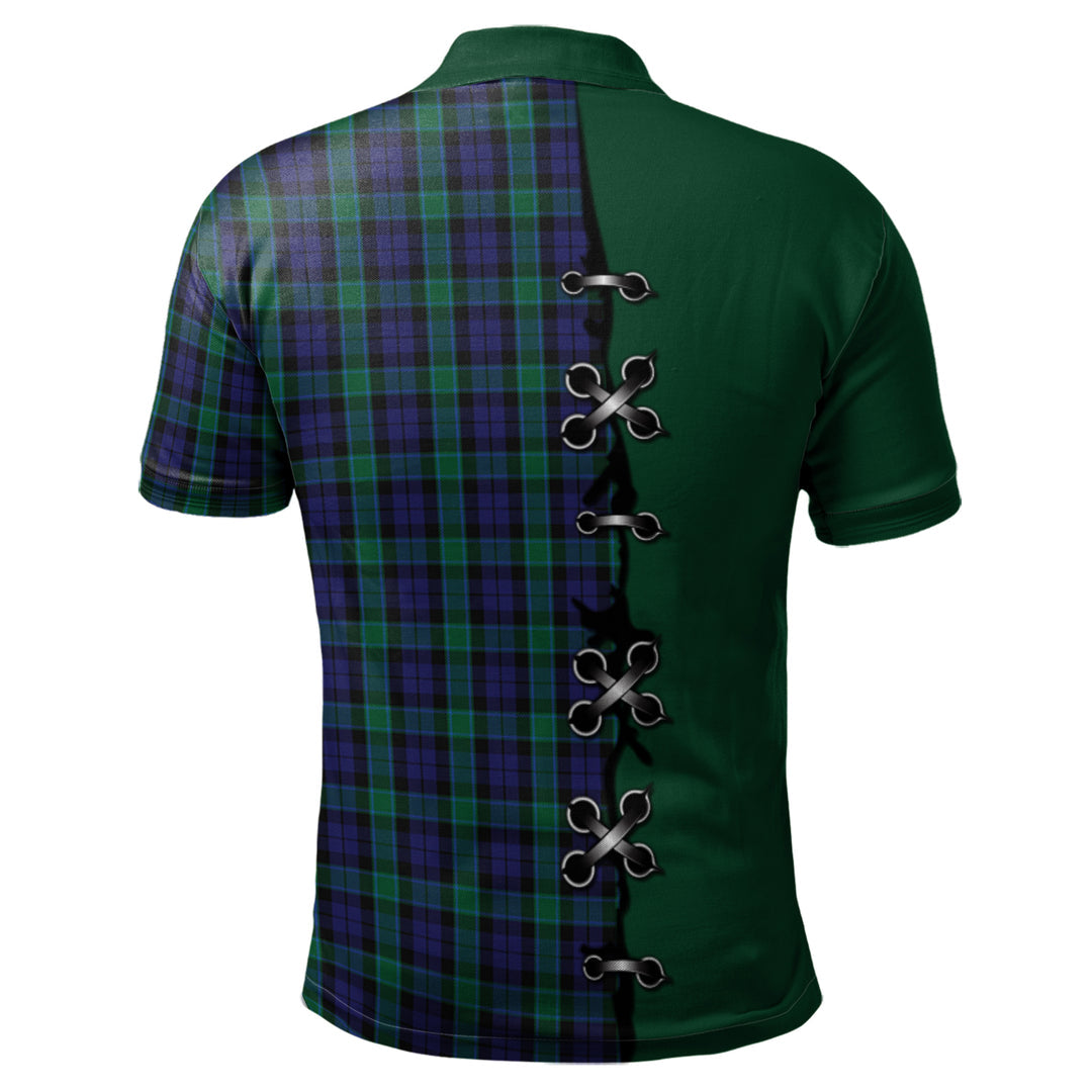 Graham of Menteith Tartan Polo Shirt - Lion Rampant And Celtic Thistle Style