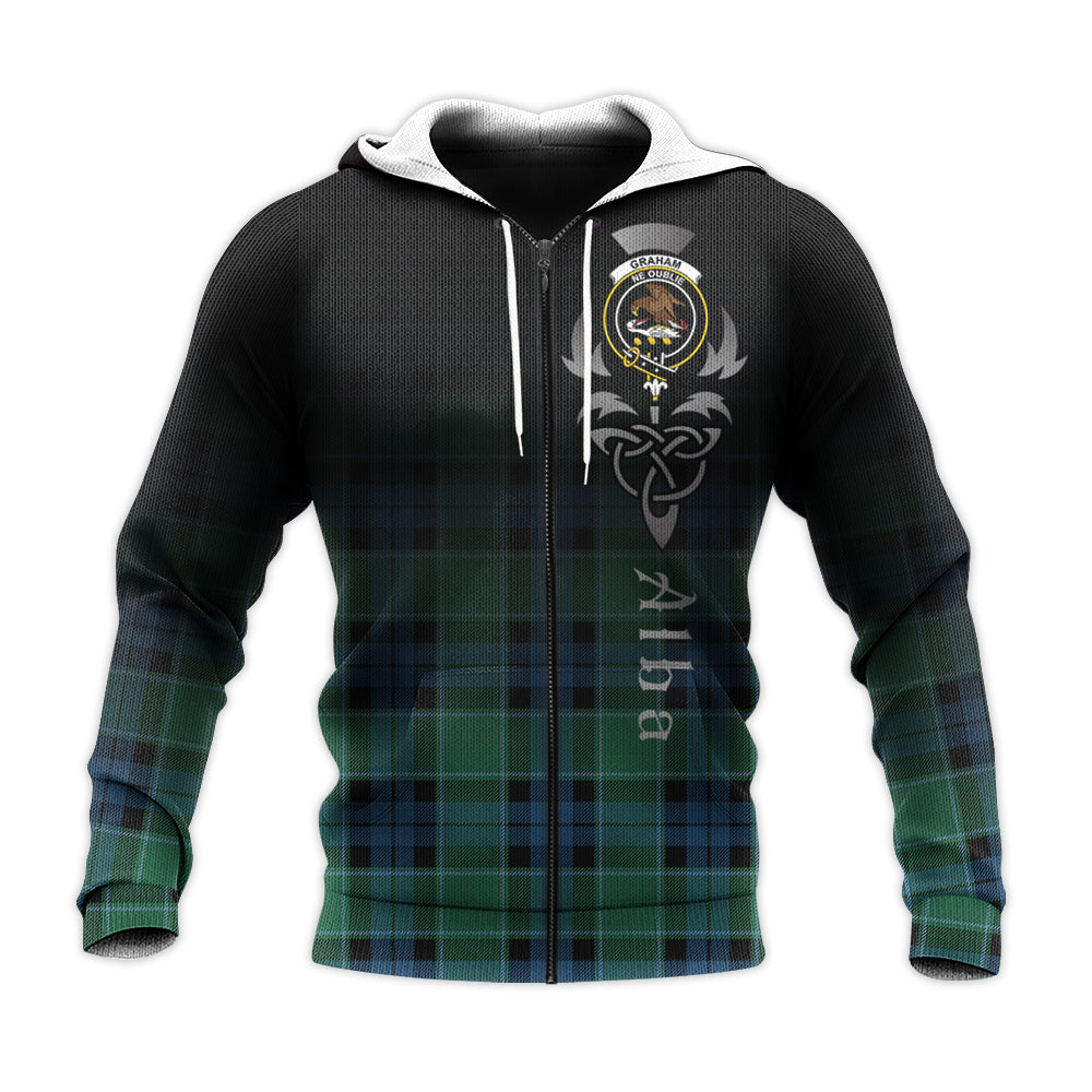 Graham Of Menteith Ancient Tartan Hoodie - Alba Celtic Style