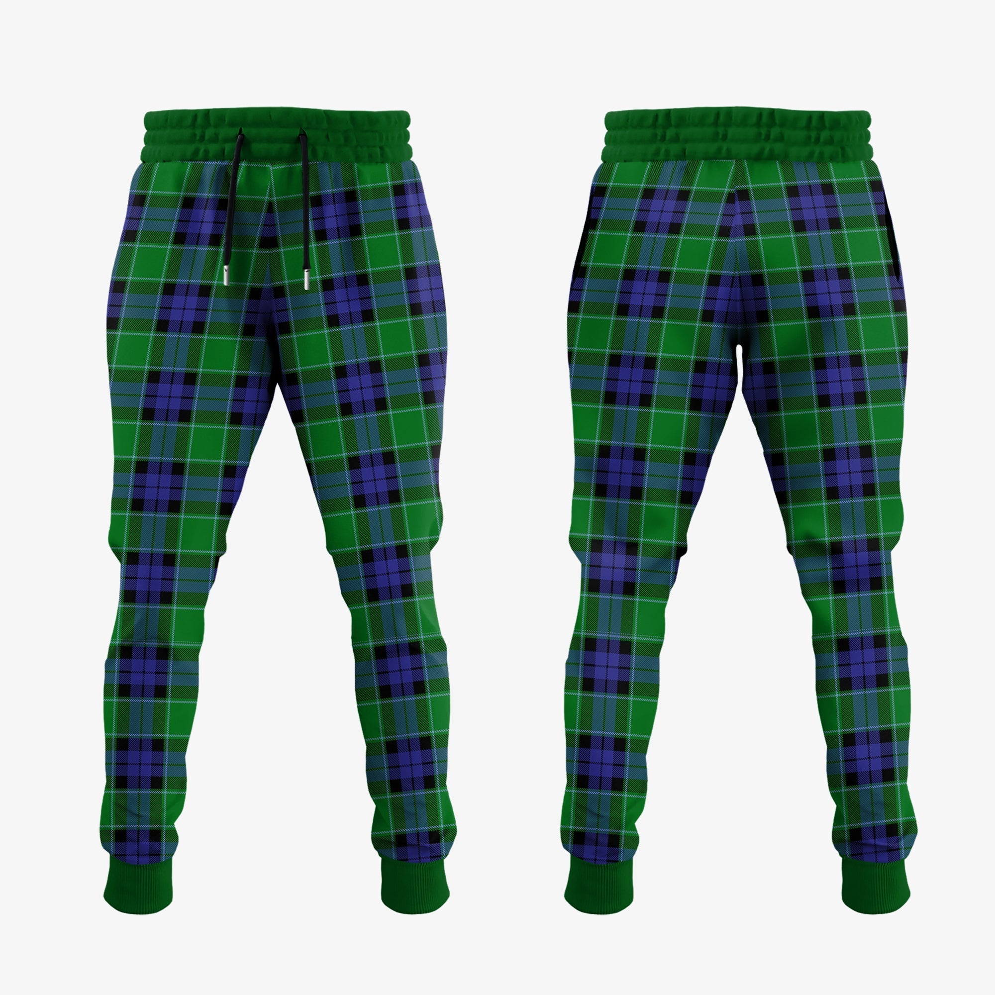 Graham Of Menteith Modern Tartan Crest Jogger Sweatpants