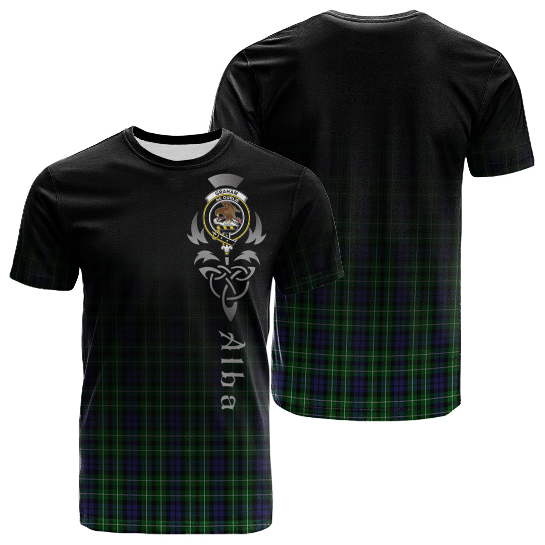 Graham Of Montrose Tartan Crest T-shirt - Alba Celtic Style