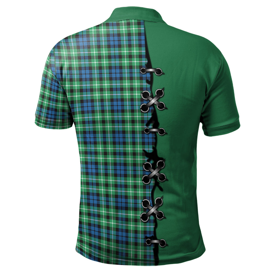 Graham of Montrose Ancient Tartan Polo Shirt - Lion Rampant And Celtic Thistle Style