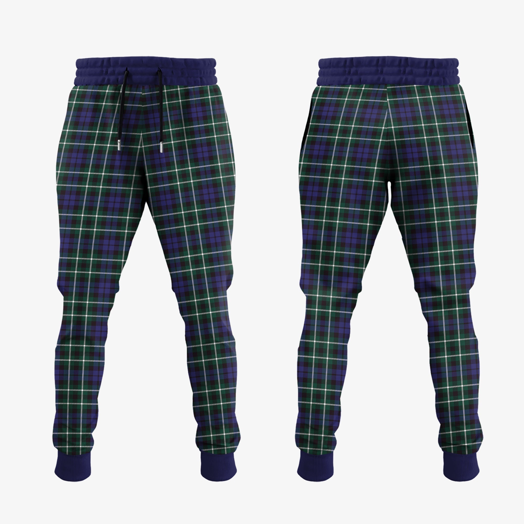 Graham Of Montrose Modern Tartan Crest Jogger Sweatpants