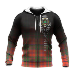 Grant Ancient Tartan Hoodie - Alba Celtic Style