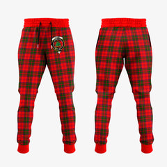 Grant Modern Tartan Crest Jogger Sweatpants