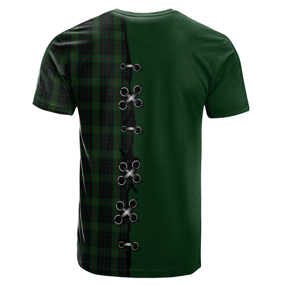 Gunn Logan Tartan T-shirt - Lion Rampant And Celtic Thistle Style