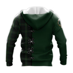 Gunn Logan Tartan Hoodie - Lion Rampant And Celtic Thistle Style