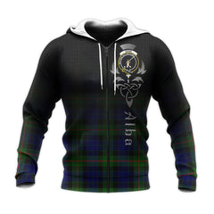 Gunn Modern Tartan Hoodie - Alba Celtic Style