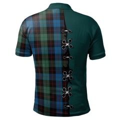 Guthrie Tartan Polo Shirt - Lion Rampant And Celtic Thistle Style