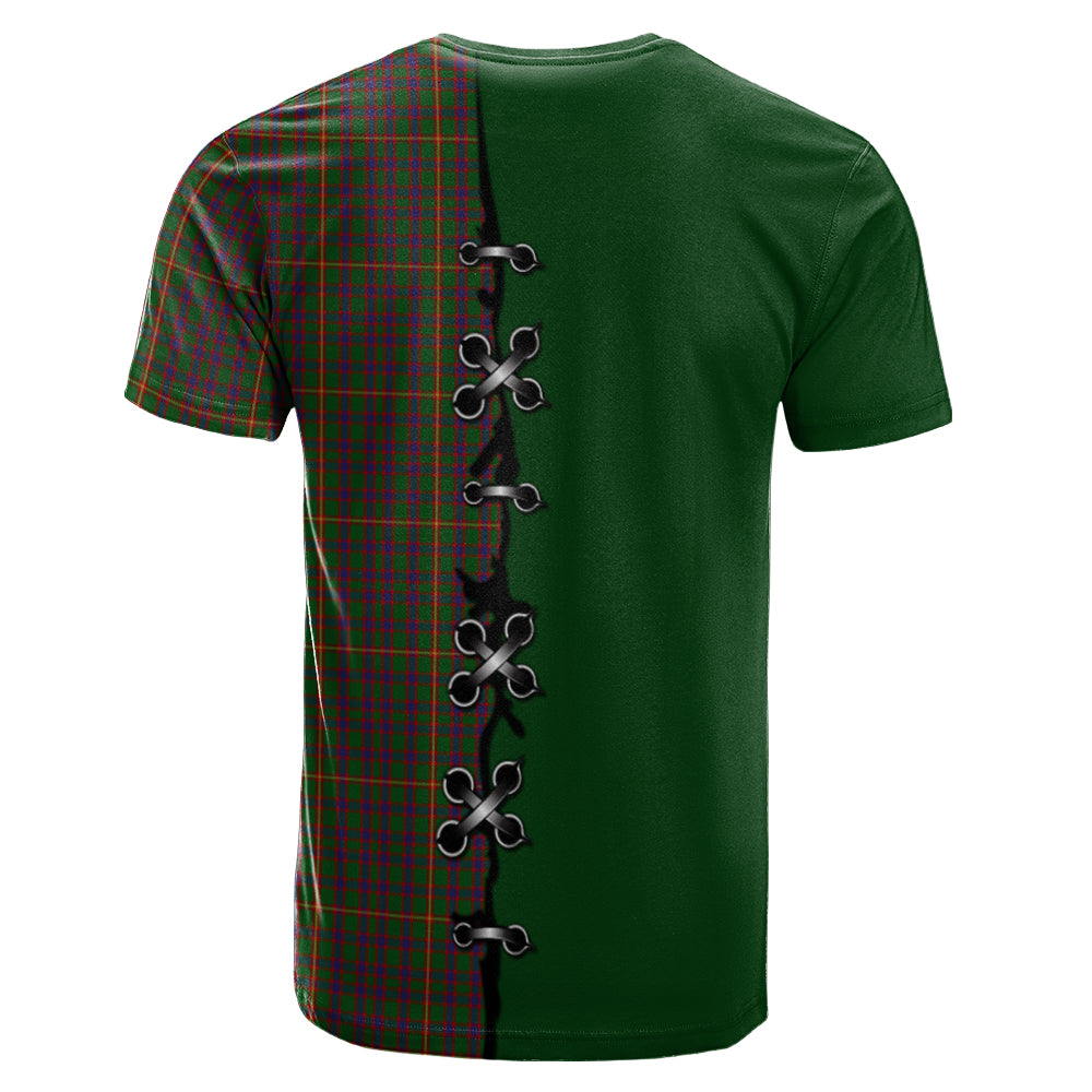 Hall Tartan T-shirt - Lion Rampant And Celtic Thistle Style