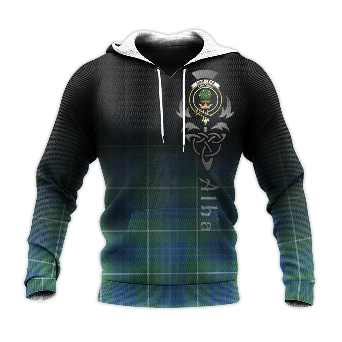 Hamilton Hunting Ancient Tartan Hoodie - Alba Celtic Style