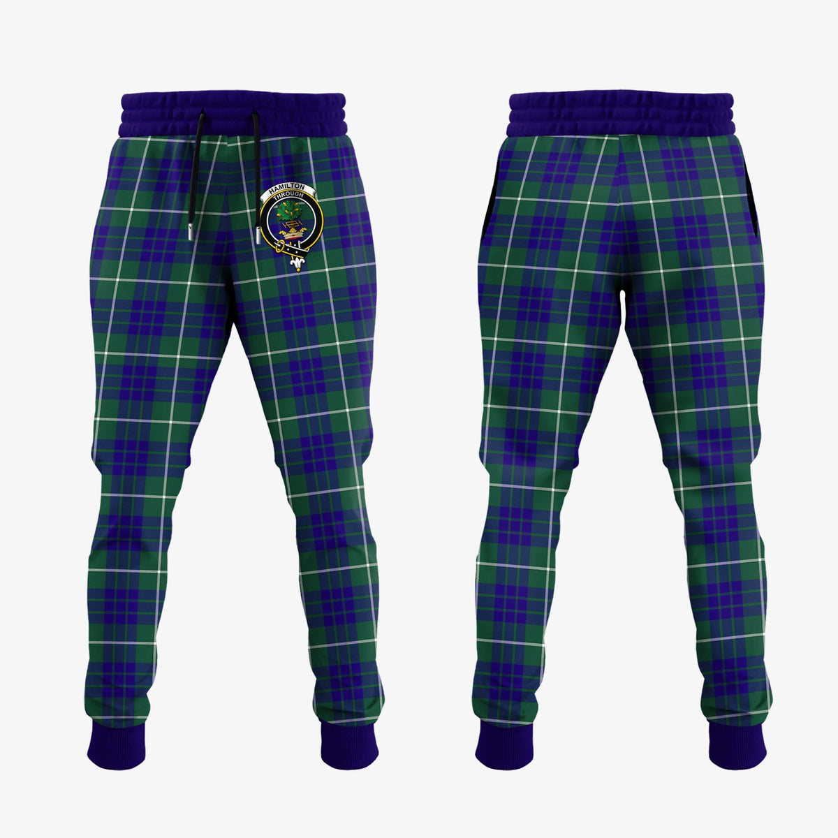 Hamilton Hunting Modern Tartan Crest Jogger Sweatpants