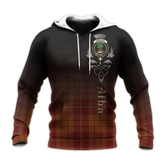 Hamilton Red Tartan Hoodie - Alba Celtic Style