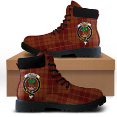 Hamilton Red Tartan All Season Boots