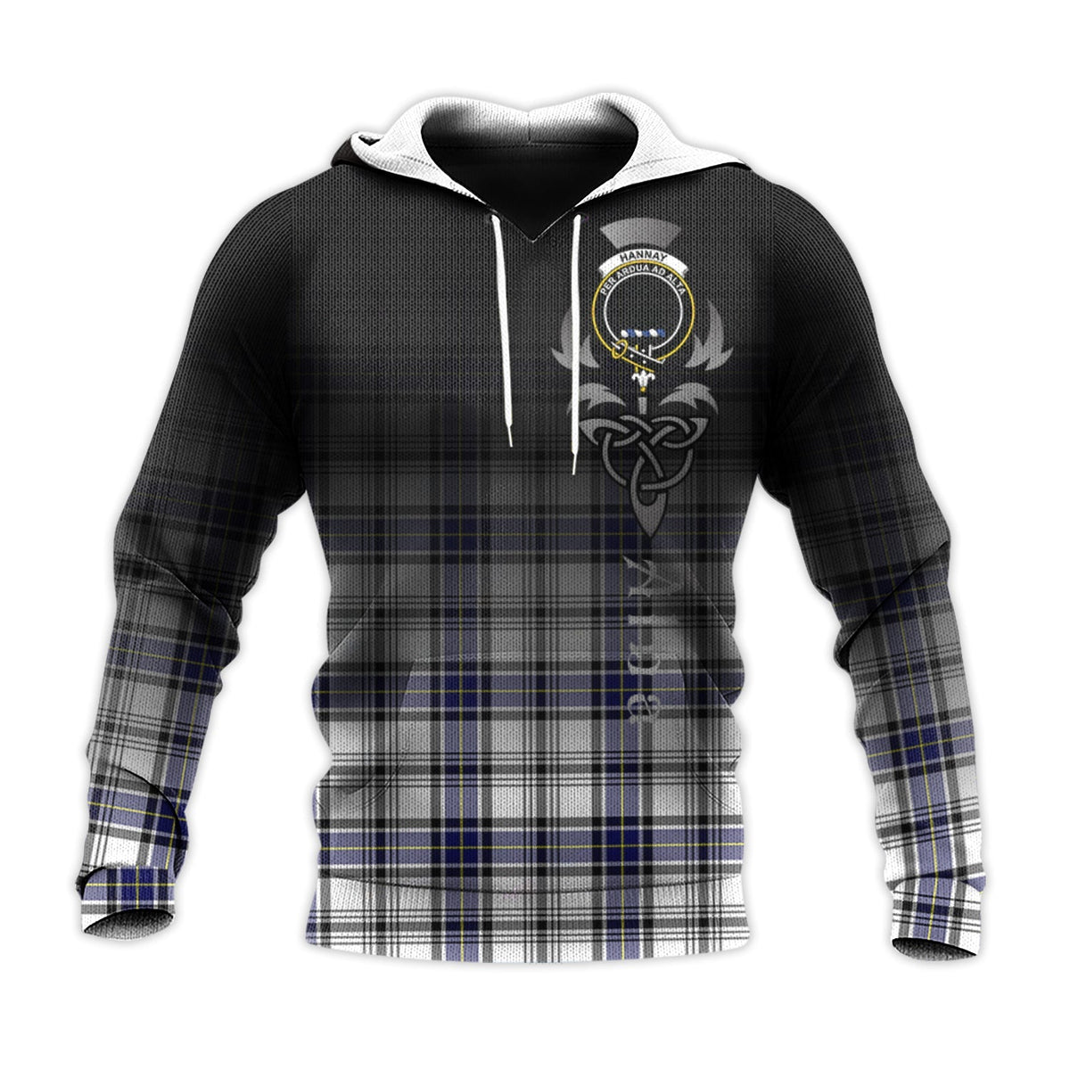 Hannay Modern Tartan Hoodie - Alba Celtic Style