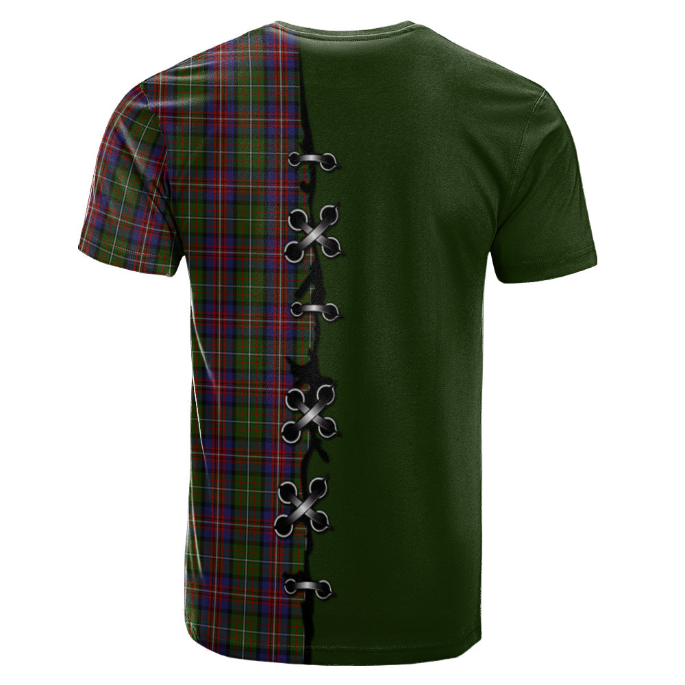 Hargis Tartan T-shirt - Lion Rampant And Celtic Thistle Style