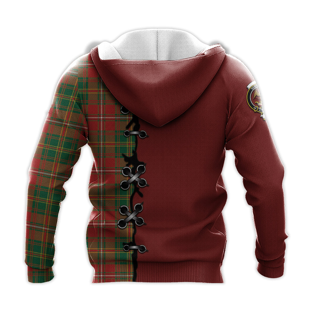 Hay Ancient Tartan Hoodie - Lion Rampant And Celtic Thistle Style