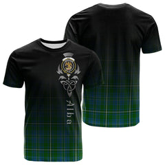 Hay Hunting Tartan Crest T-shirt - Alba Celtic Style