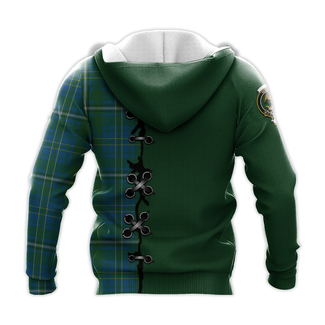 Hay Hunting Tartan Hoodie - Lion Rampant And Celtic Thistle Style