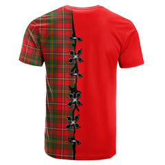 Hay Modern Tartan T-shirt - Lion Rampant And Celtic Thistle Style