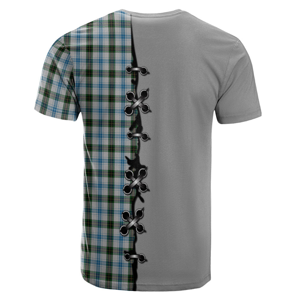 Henderson Dress Tartan T-shirt - Lion Rampant And Celtic Thistle Style