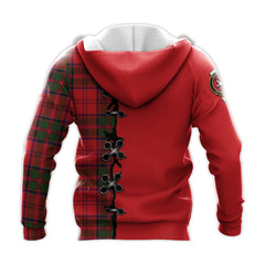 Heron Tartan Hoodie - Lion Rampant And Celtic Thistle Style