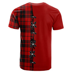 Hogg Tartan T-shirt - Lion Rampant And Celtic Thistle Style