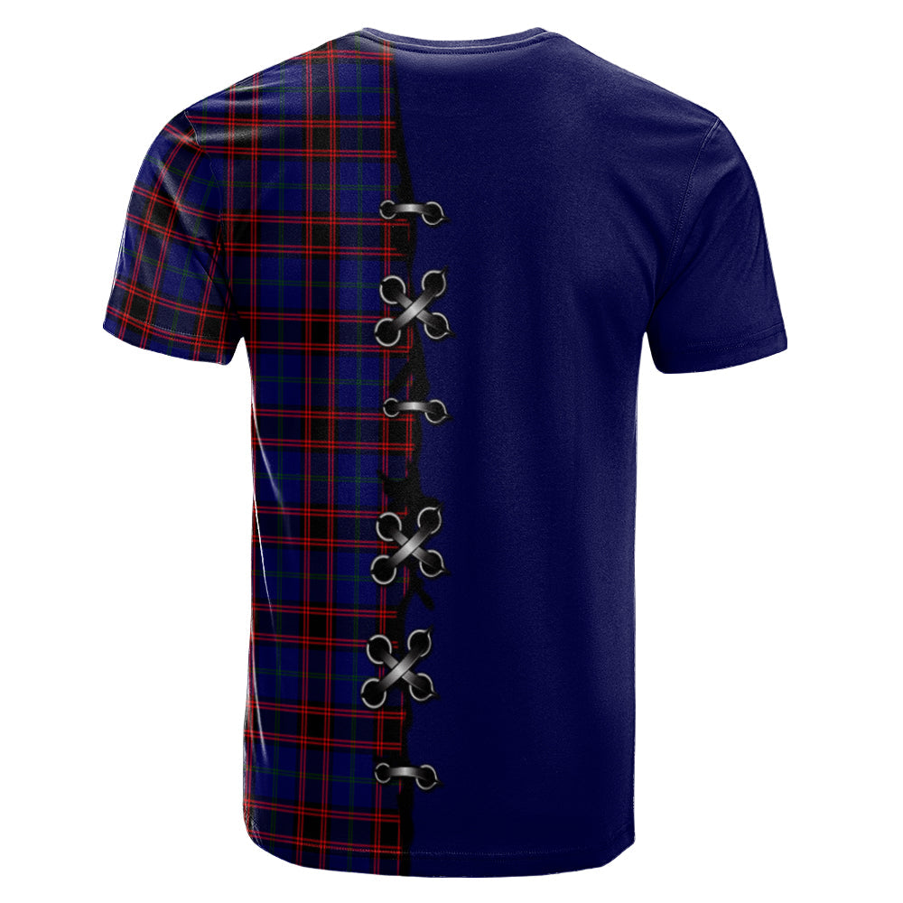 Home Modern Tartan T-shirt - Lion Rampant And Celtic Thistle Style