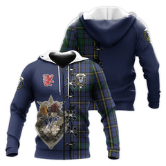 Hope Clan Originaux Tartan Hoodie - Lion Rampant And Celtic Thistle Style