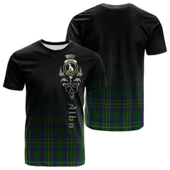 Hunter Of Hunterston Tartan Crest T-shirt - Alba Celtic Style